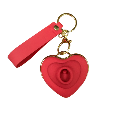 Le Heart Flutter Vibe Keychain in Red