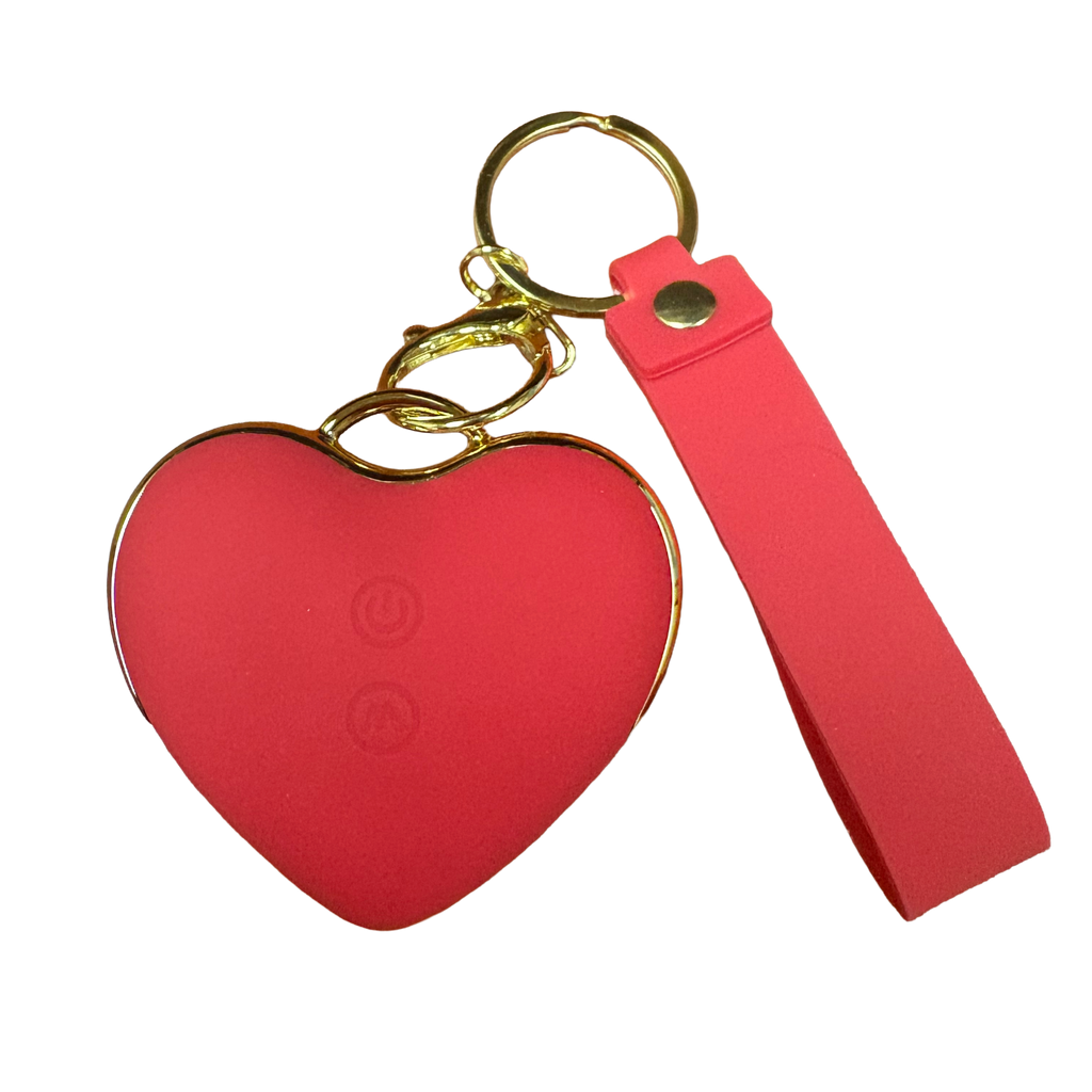 Le Heart Flutter Vibe Keychain in Red