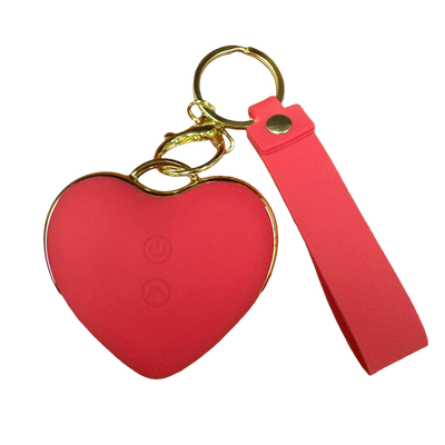 Le Heart Flutter Vibe Keychain in Red