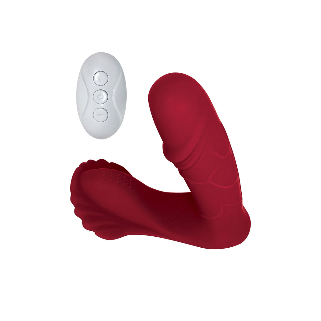 Omotion Natalie Wearable Vibrator with Remote - Red Omotion Natalie Wearable Vibrator with Remote - Red