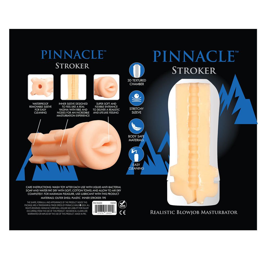Pinnacle Realistic Blowjob Masturbator Stroker in Light Pinnacle Realistic Blowjob Masturbator Stroker in Light