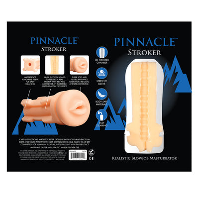 Pinnacle Realistic Blowjob Masturbator Stroker in Light