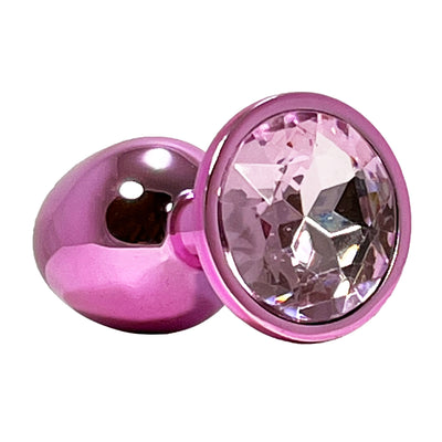 Small Pink Jeweled Princess Plug Butt Plug by Fetish Pleasure Play