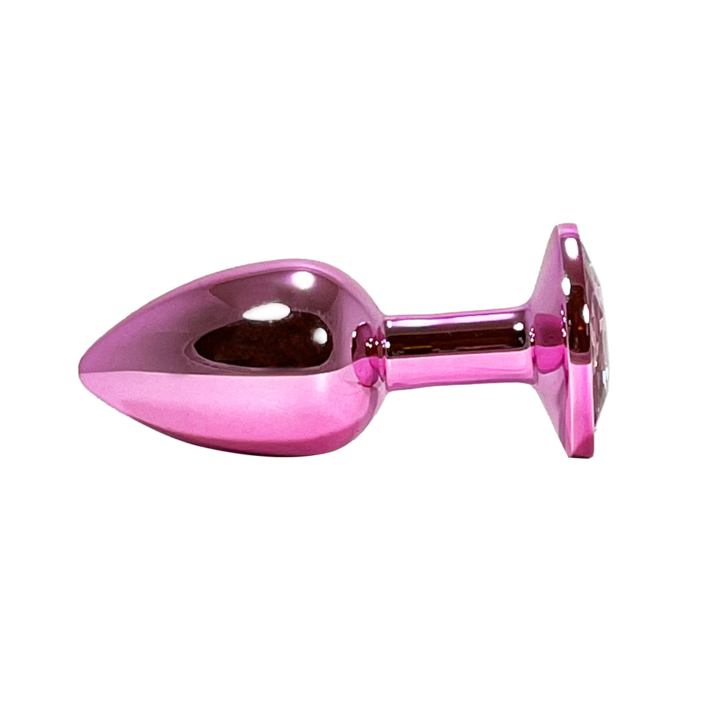 Small Pink Jeweled Princess Plug Butt Plug by Fetish Pleasure Play