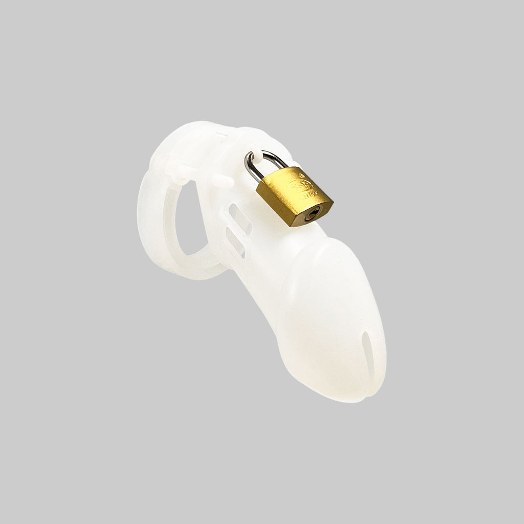 Large White Silicone Cock Cage by Fetish Pleasure Play