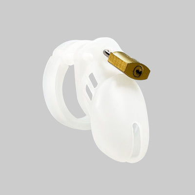 White Silicone Cock Cage by Fetish Pleasure Play