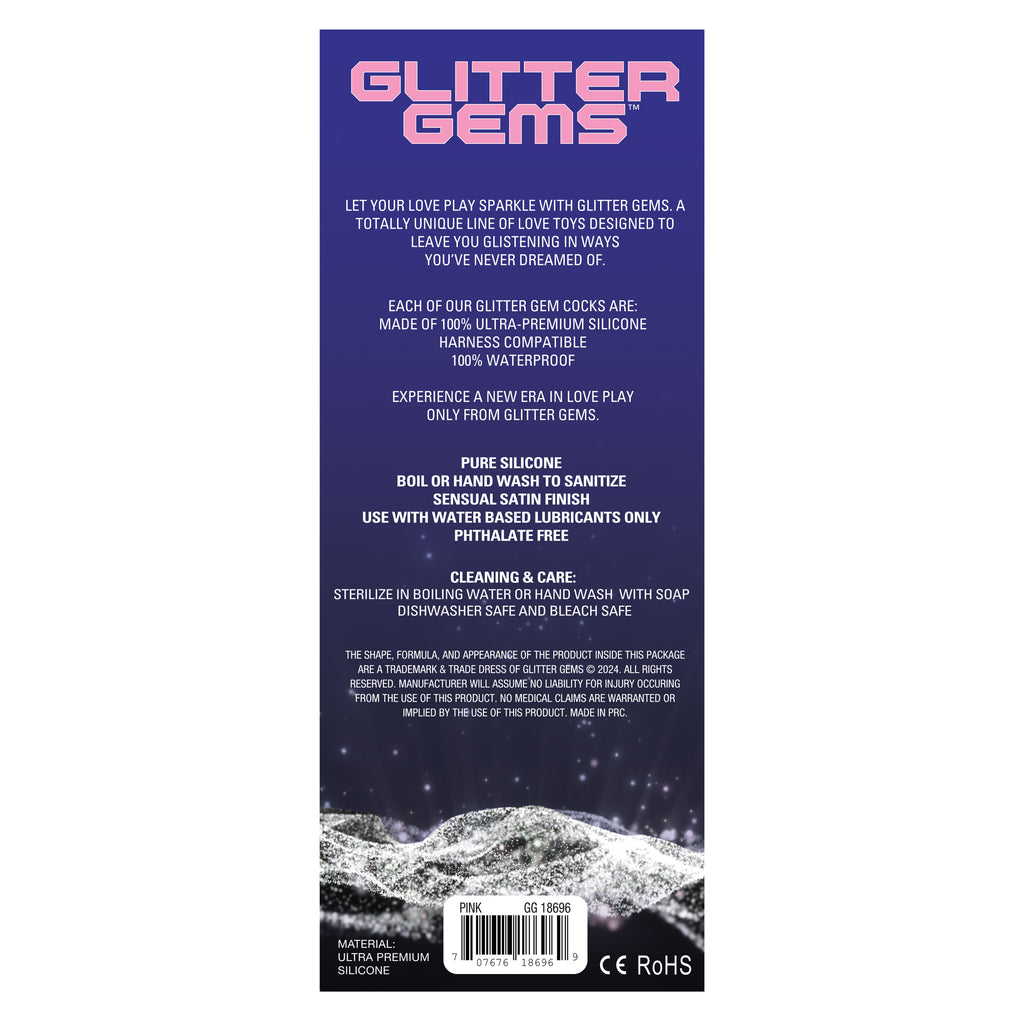 Pink Glitter Gems 7
