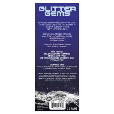 Blue Glitter Gems 7