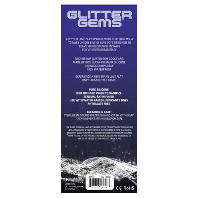 White Glitter Gems 7
