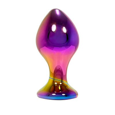Fetish Pleasure Play X-Small Glass Iridescent Butt Plug Fetish Pleasure Play X-Small Glass Iridescent Butt Plug