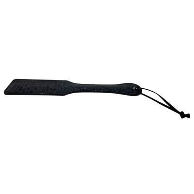 Alligator Textured Paddle by Fetish Pleasure Play in Black