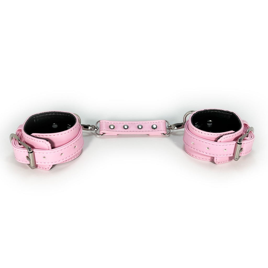 Pink Wrist Cuffs by Fetish Pleasure Play