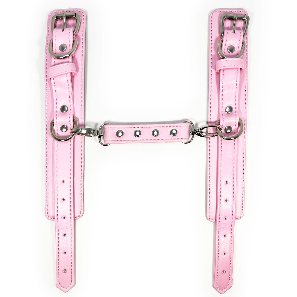 Pink Wrist Cuffs by Fetish Pleasure Play