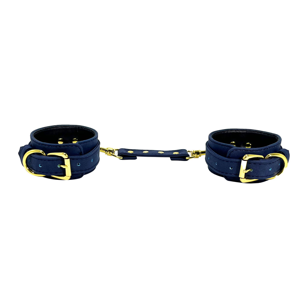 Blue Wrist Cuffs by Fetish Pleasure Play