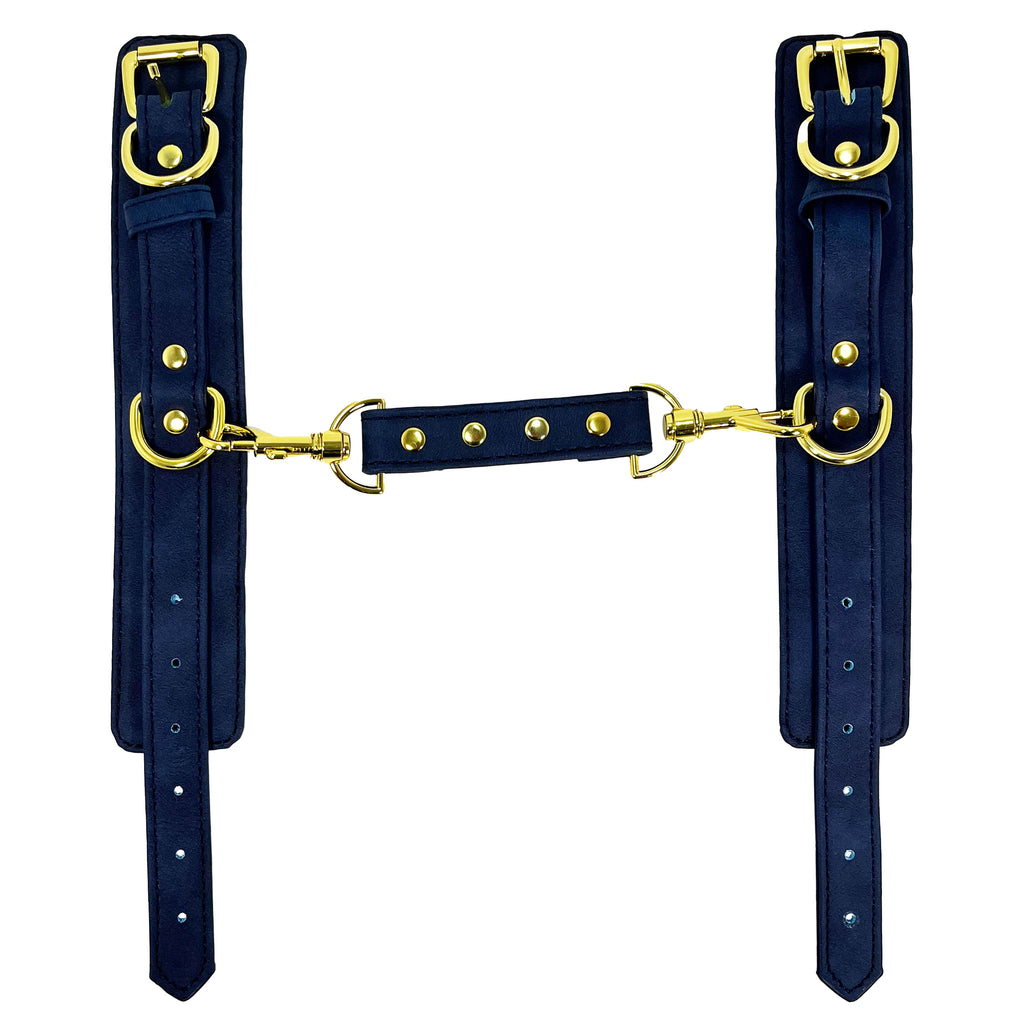 Blue Wrist Cuffs by Fetish Pleasure Play