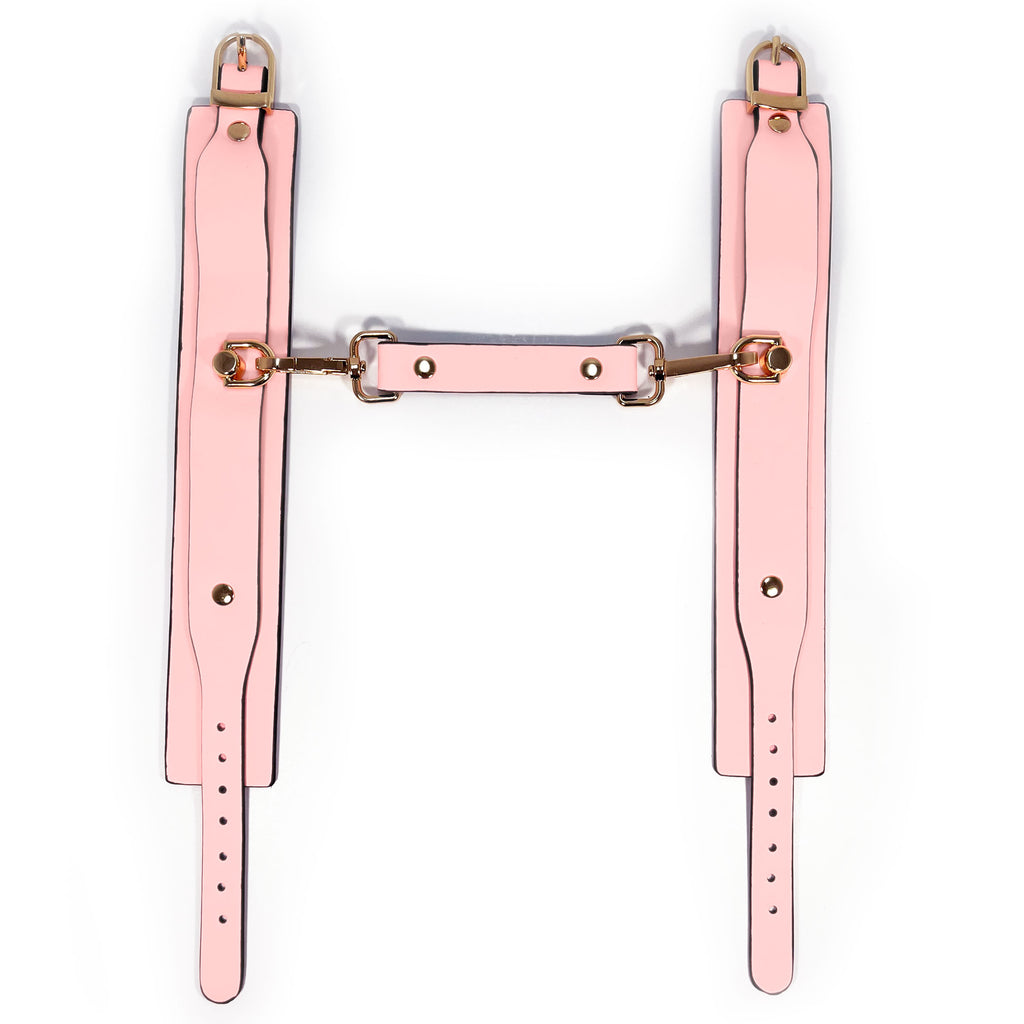 Pink Glow in the Dark Ankle Cuffs by Fetish Pleasure Play