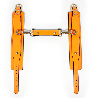Orange Glow in the Dark Wrist Cuffs by Fetish Pleasure Play