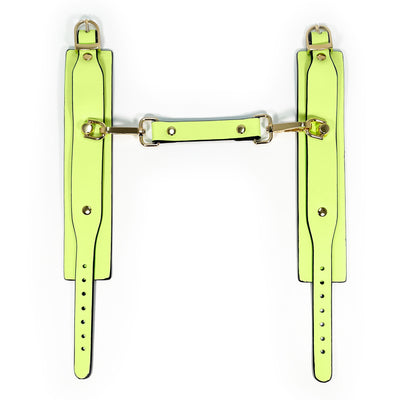 Green Glow in the Dark Wrist Cuffs by Fetish Pleasure Play