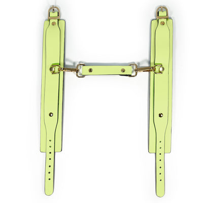 Green Glow in the Dark Ankle Cuffs by Fetish Pleasure Play