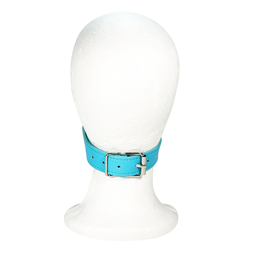 Silicone Sex Bar Mouth Gag by Fetish Pleasure Play in Teal and Black