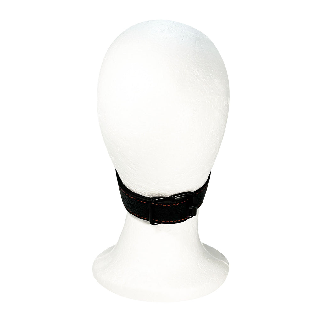 Silicone Sex Bar Mouth Gag by Fetish Pleasure Play in Red and Black