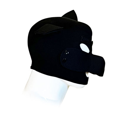 Black Pig Neoprene Confining Hood by Fetish Pleasure Play