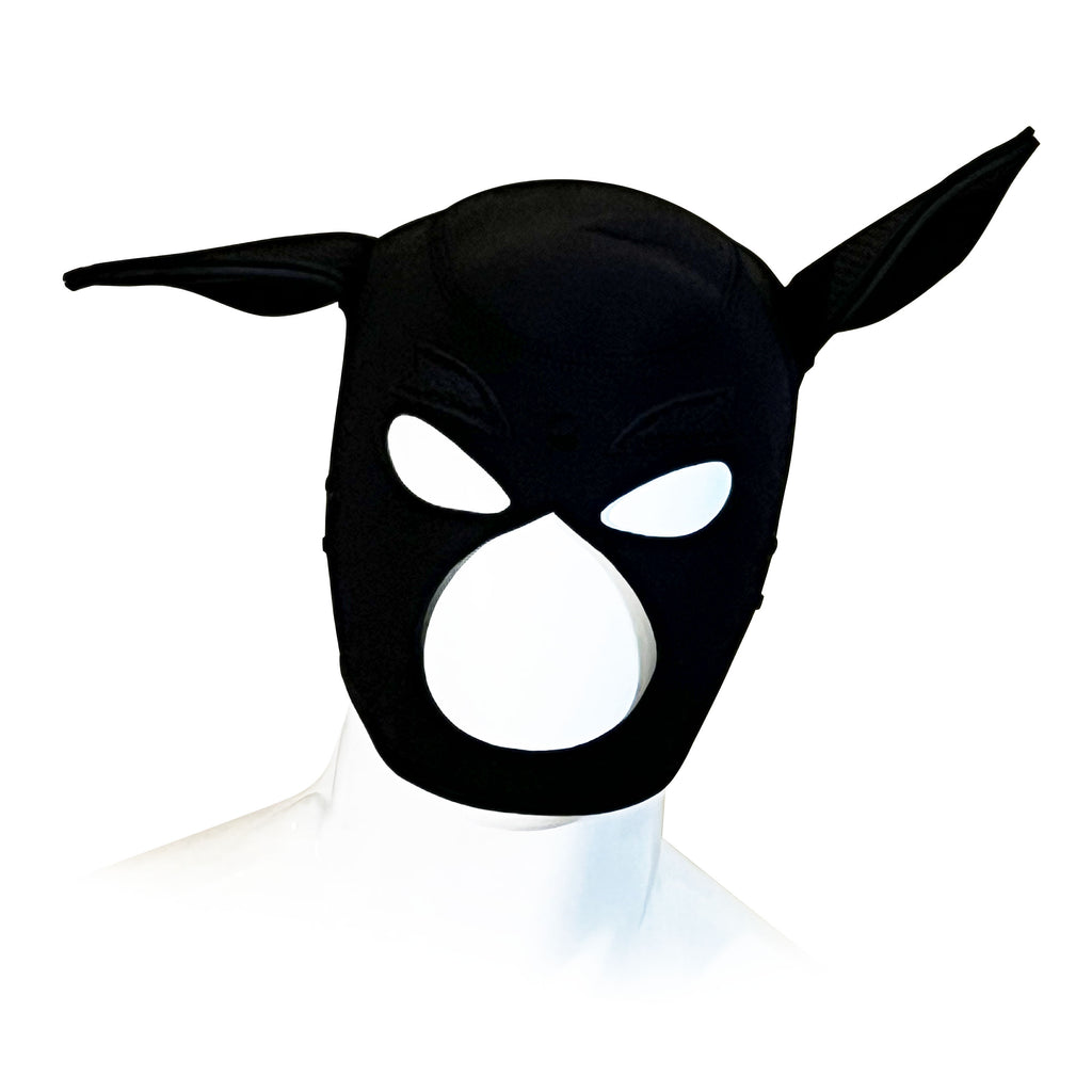 Black Pig Neoprene Confining Hood by Fetish Pleasure Play