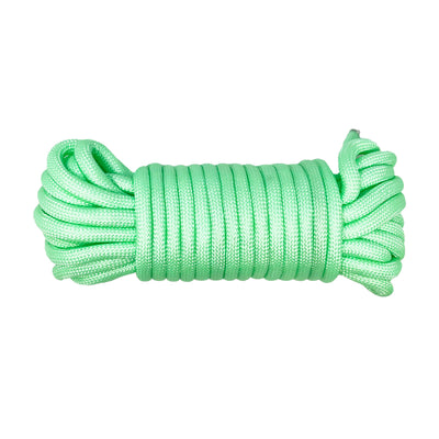 Sturdy Nylon Bondage Rope by Fetish Pleasure Play in Lime Green - 32'
