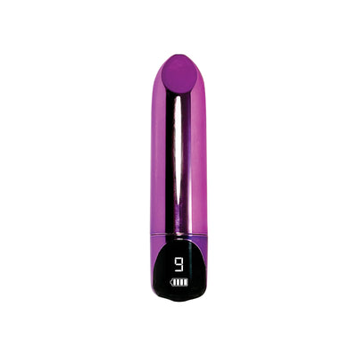 Glitter Gems Lipstick Bullet Vibrator in Purple