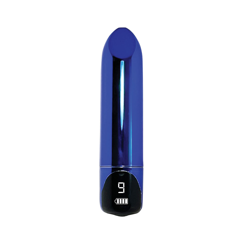 Glitter Gems Lipstick Bullet Vibrator in Blue