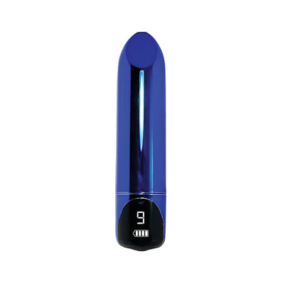 Glitter Gems Lipstick Bullet Vibrator in Blue
