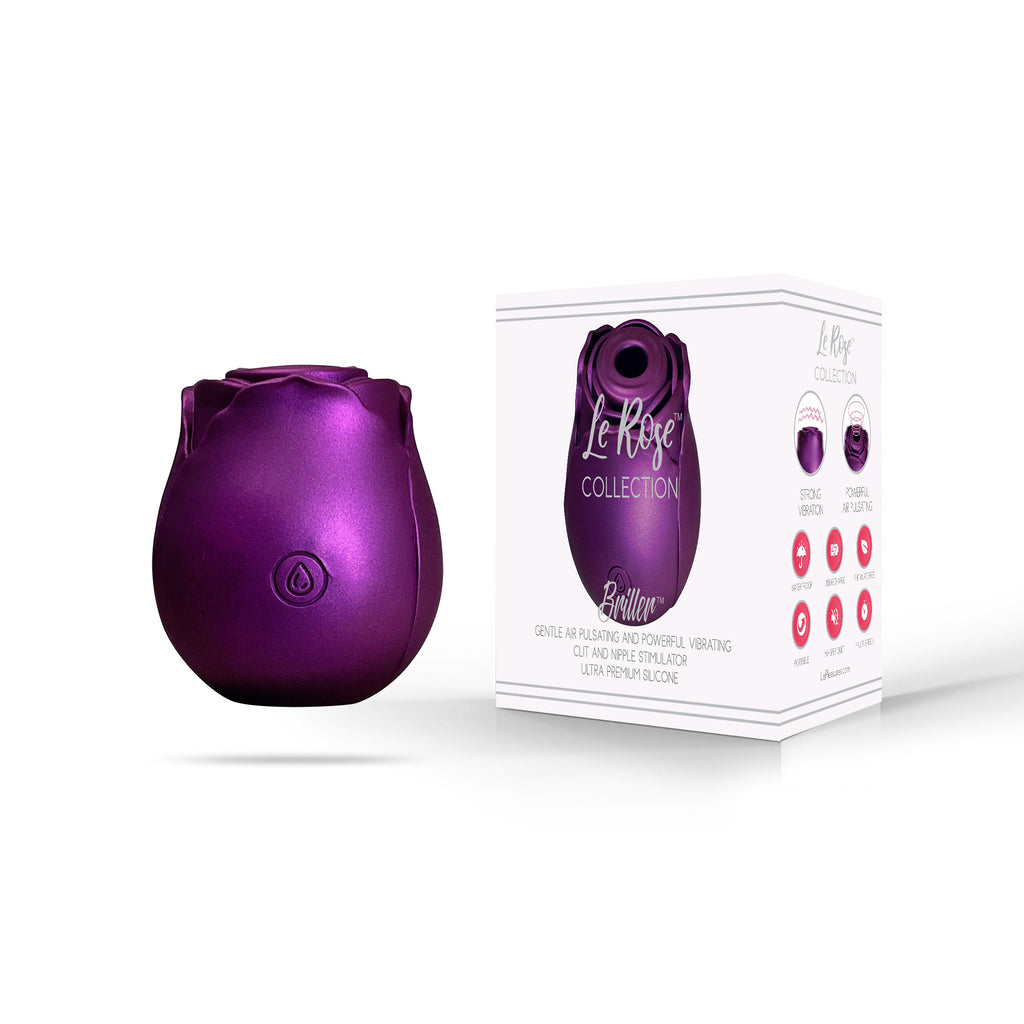Le Rose Briller Air Pulse Clitoral Vibe in Purple Pearl