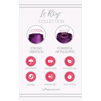 Le Rose Briller Air Pulse Clitoral Vibe in Purple Pearl