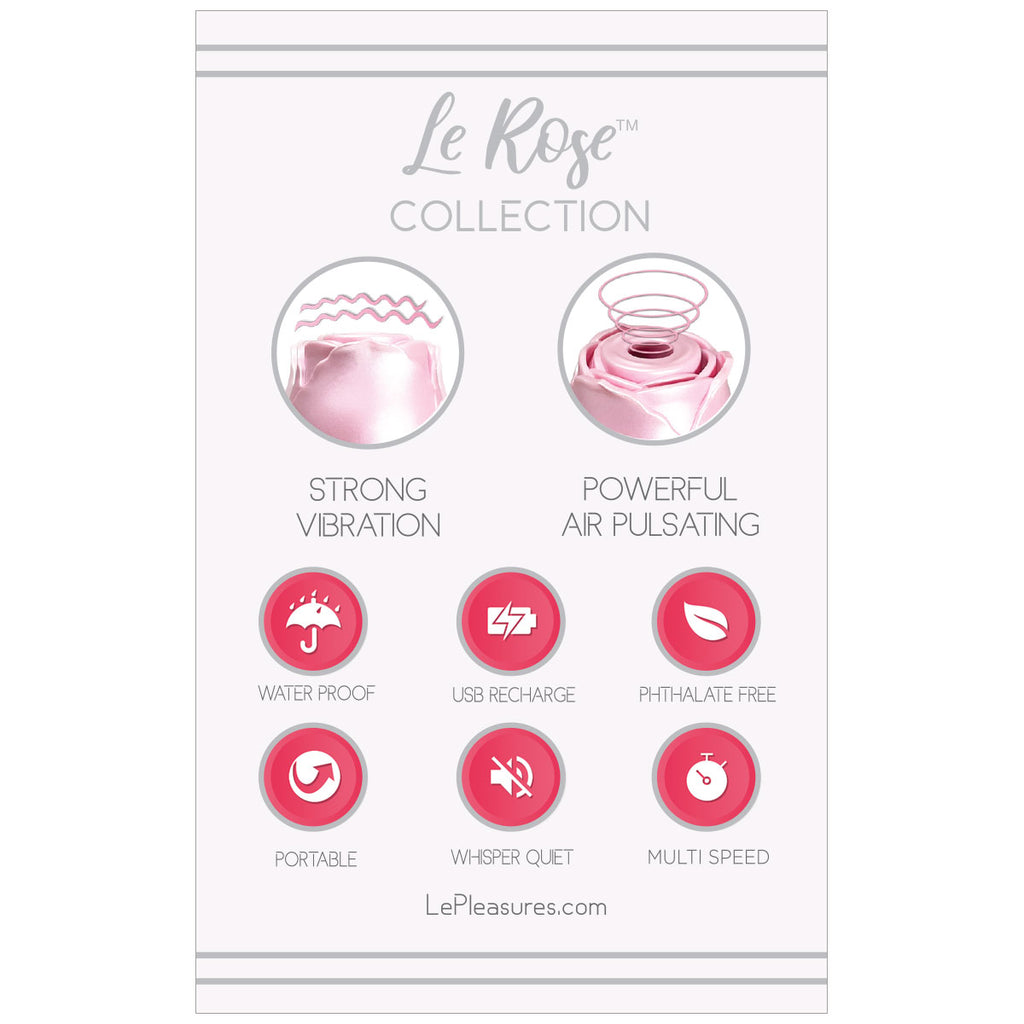 Le Rose Briller Air Pulse Clitoral Vibe in Pink Pearl