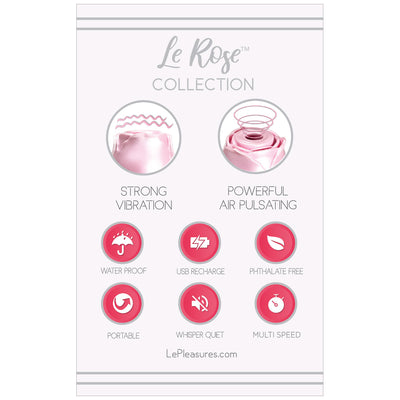 Le Rose Briller Air Pulse Clitoral Vibe in Pink Pearl