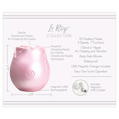 Le Rose Briller Air Pulse Clitoral Vibe in Pink Pearl