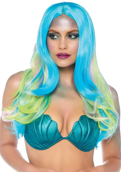 27 Inch Mystic Hue Wavy Long Wig in Multi Color, One Size