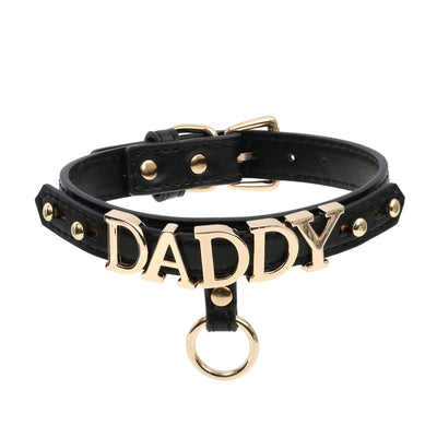 Daddy Leather Collar by Fetish Pleasure Play