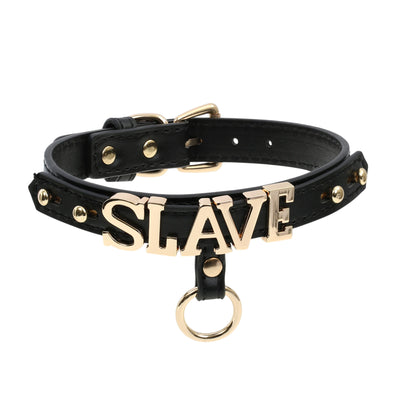 Slave Leather Collar by Fetish Pleasure Play