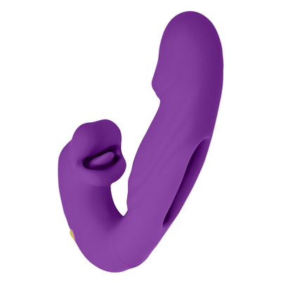 Le Caresse Vaciller Triple Function Super Soft Vibrator in Purple