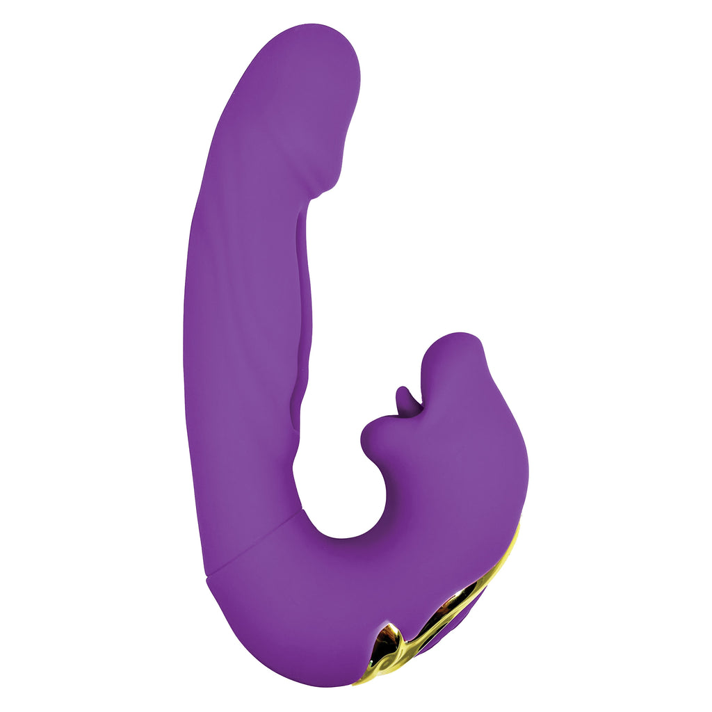 Le Caresse Vaciller Triple Function Super Soft Vibrator in Purple