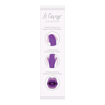 Le Caresse Vaciller Triple Function Super Soft Vibrator in Purple