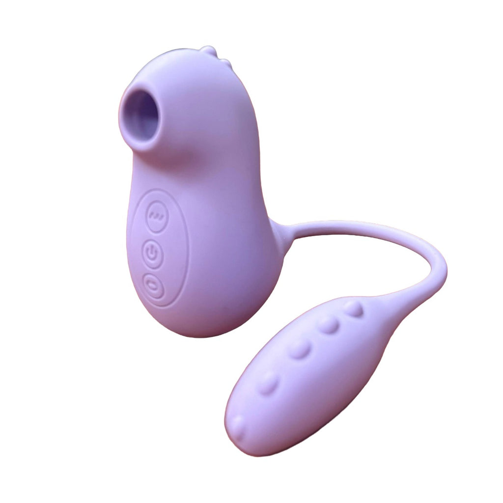 Nessi+ Suction Monster with Vibrating Egg in Lavender