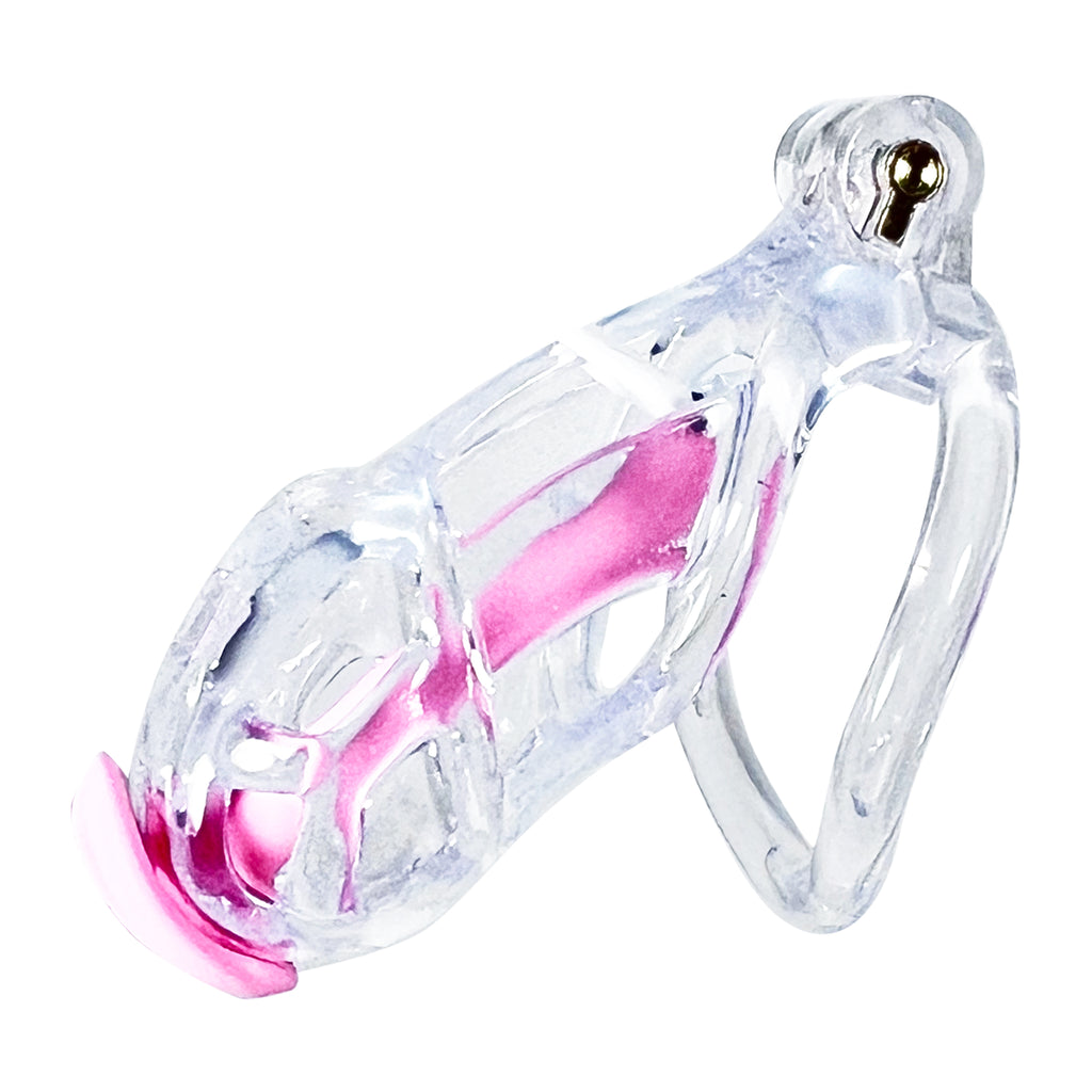 Clear ABS Locking Cock Cage by Fetish Pleasure Play