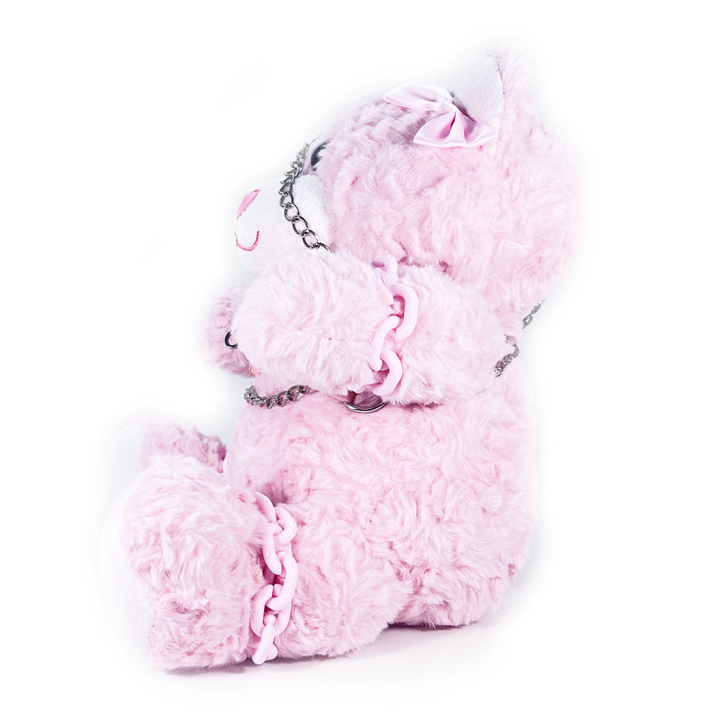 Plush Bondage Teddy Bear by Fetish Pleasure Play in Pink
