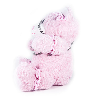 Plush Bondage Teddy Bear by Fetish Pleasure Play in Pink