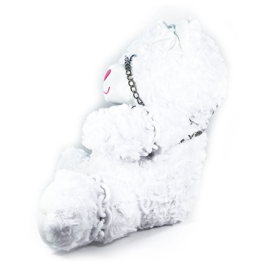 Plush Bondage Teddy Bear by Fetish Pleasure Play in White