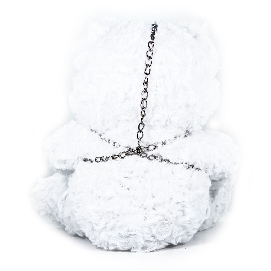 Plush Bondage Teddy Bear by Fetish Pleasure Play in White