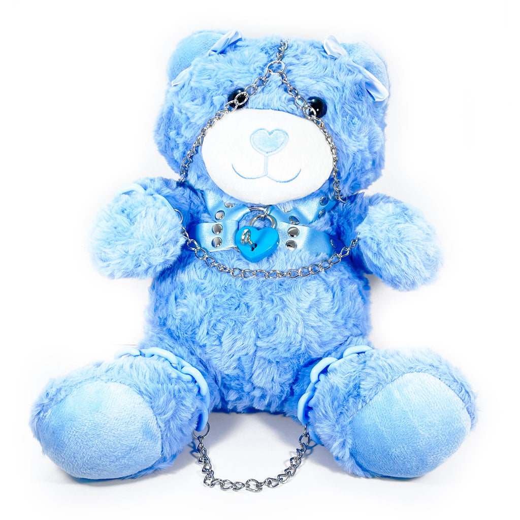 Plush Bondage Teddy Bear by Fetish Pleasure Play in Blue