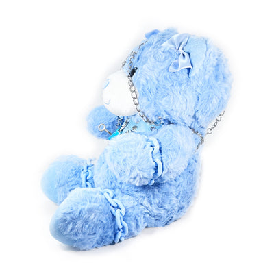Plush Bondage Teddy Bear by Fetish Pleasure Play in Blue